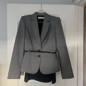 Tahari Gray Women's Blazer with Belt